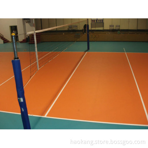 PVC,100% pure pvc Material and Indoor Usage volleyball court vinyl pvc sports flooring